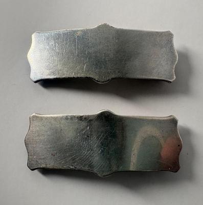 Pair Of Edwardian Era Sterling Silver Hair Barrettes