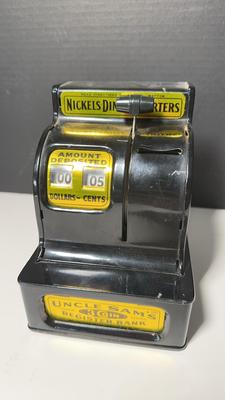 Uncle Sam’s 1940s Three Coin Cash Register Bank