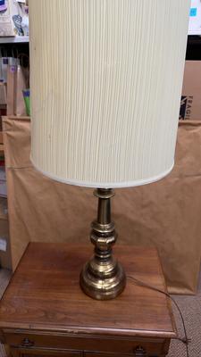 Brass Base Mid Century Table Lamp