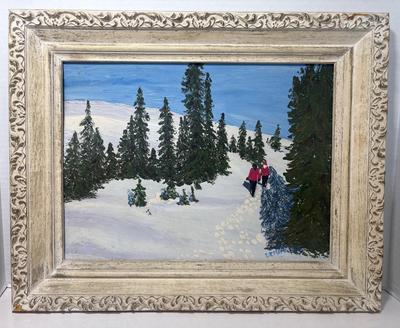 Demomo Original Winter Painting