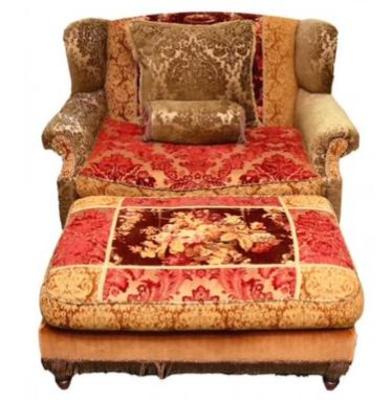 Domain Home Oversized Chair, Ottoman, and Pillows