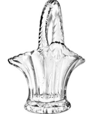 Vintage American Glass Basket Posy Vase