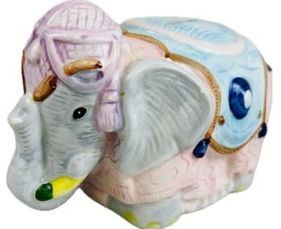 Sale Photo Thumbnail #77: Elephant Piggy Bank - Hand painted China
