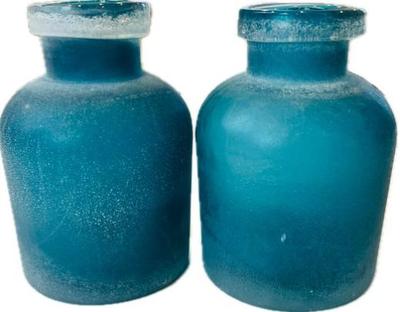 Sea Glass Decorative 8" Bottles