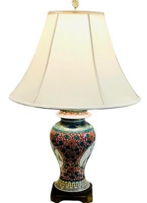 Ceramic Lamp With Metal Base