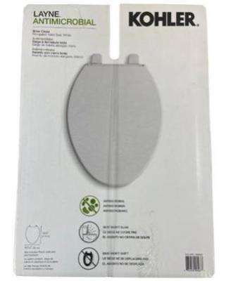 Kohler/Layne Anti-microbial Elongated Toilet Seat
