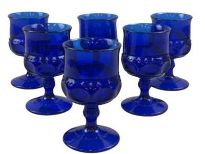 Cobalt Indiana Glass Cordials