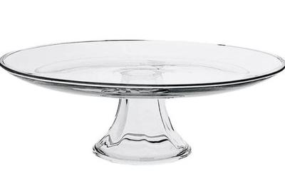 Glass Pedestal Base Cake Platter