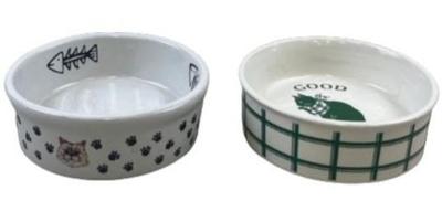 Ceramic Cat Feeding Bowls