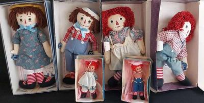 THREE RAGGEDY ANN AND ANDY COLLECTORS SETS