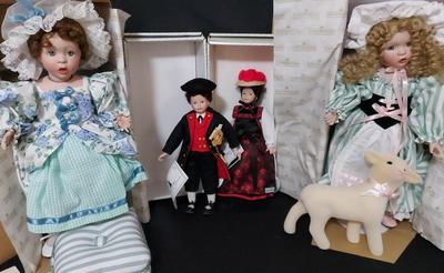 SCHNEIDER AND ASHTON-DRAKE COLLECTOR DOLLS IN THEIR BOXES
