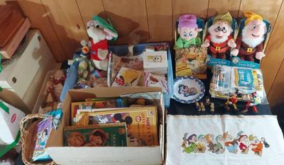 AMAZING COLLECTION OF SNOW WHITE AND OTHER DISNEY MEMORABILIA
