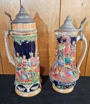 LARGE GERMAN BEER STEINS