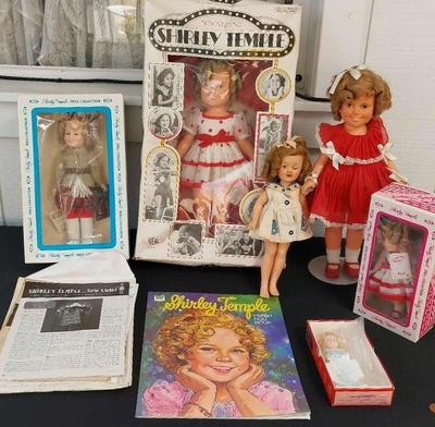 GREAT COLLECTION OF SHIRLEY TEMPLE DOLLS AND PRODUCTS 