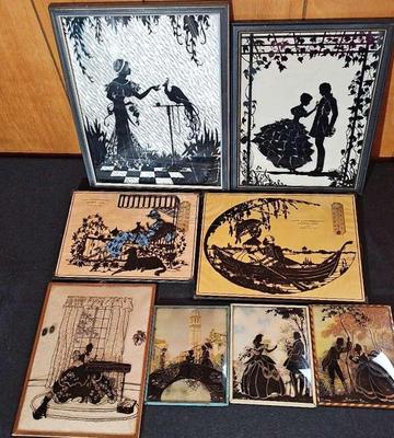 COLLECTION OF SILHOUETTE PRINTS