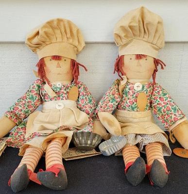 1940'S RAGGEDY ANN BAKER DOLLS