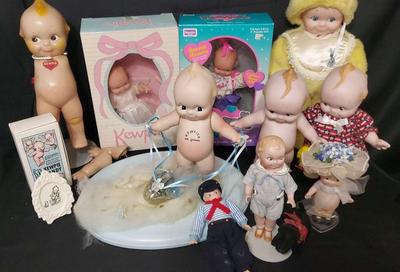 KEWPIE DOLL AND PIECES LOT