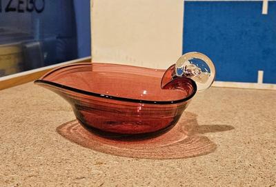 Glass 1980s 1990 pilgram glass cranberry glass 9)