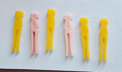 1960s doll size clothes pins