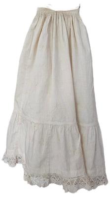 Edwardian doll petticoat with crochet at the bottom 20 in
