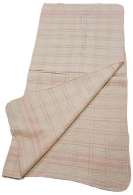 1950s pink checked blanket