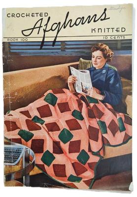 Crocheted afghans knitted book 100