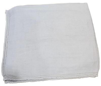 Handkerchief White Hand Rolled Linen