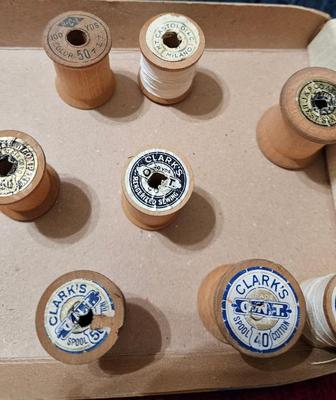 Sewng wooden spools early 1900s 1940s 22)