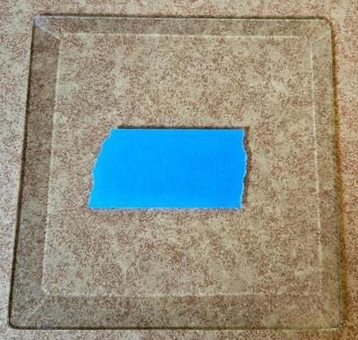 1950s beveled glass trivet