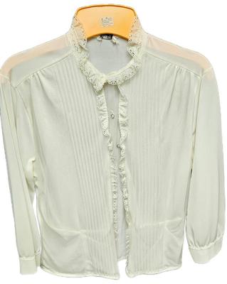 1950s woman s white blouse
