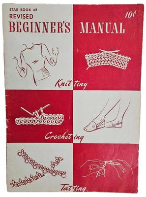 Beginners manual star book 42 revised knitting crocheting tating