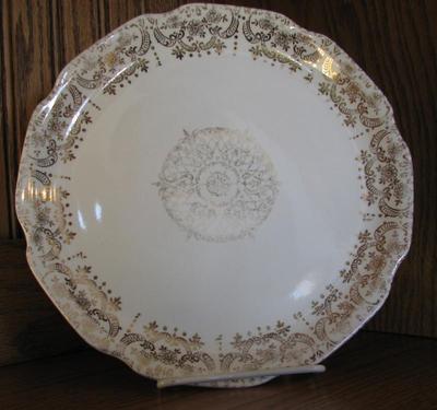 No Makers Mark Per Replacements.com Lido by WS George Gold Flower Scrolls and Medallion
