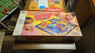 1960s mouse trap game and mouse trap parts board 3)