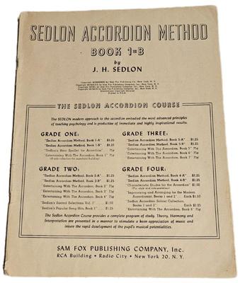 1939 sedlon accordion method book 1 b