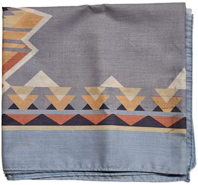 Blue southwestern tablecloth modern)