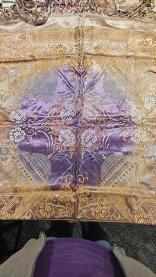 Wwii silk shawl or piano shawl brought back from japan by soldier 1)