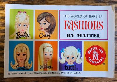 1966 the world of barbie fashions by mattel