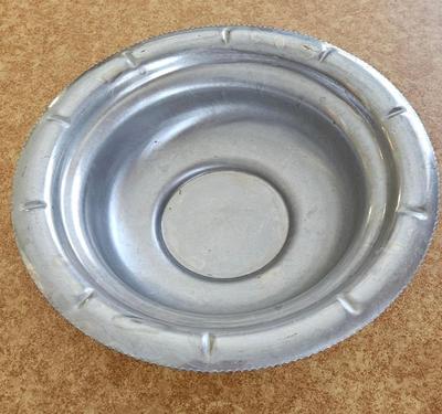 Hammered aluminum 1950s wilson specialties bowl