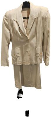 1940s Beige salyna Suiting by St George Suit