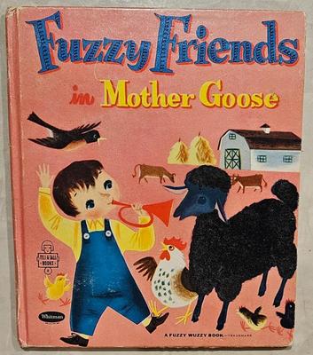 1950s a fuzzy wuzzy book fuzzy friends in mother goose
