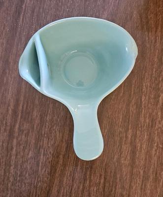 Ceramics 1950s cardinal china teal gravy boat