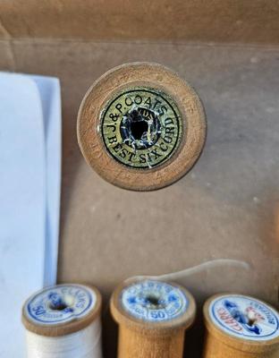 Sewng wooden spools early 1900s 1940s 27)
