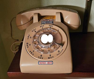Telephone 1960s 1970s rotary bell