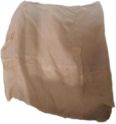 1900 s real silk beige uncompleted woman's skirt or slip (1)