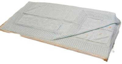 1950s blue blanket