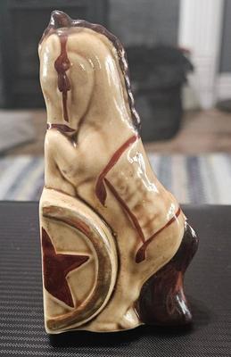 Ceramics circa 1910s 1920s horse salt and pepper shaker salty only)
