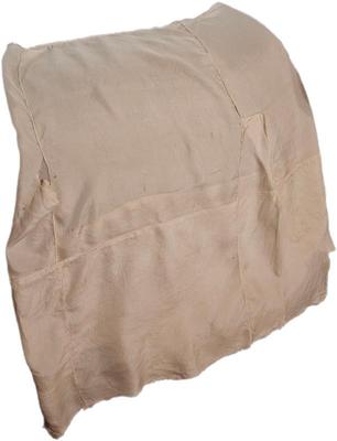 1900 s real silk beige uncompleted woman's skirt or slip (2)