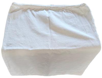 Antique cotton white bag string closure 23 5 in x 18 in
