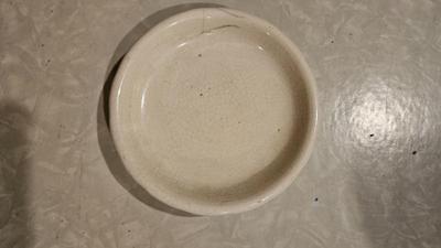 Ceramics 1950s ceramic under plate for planters