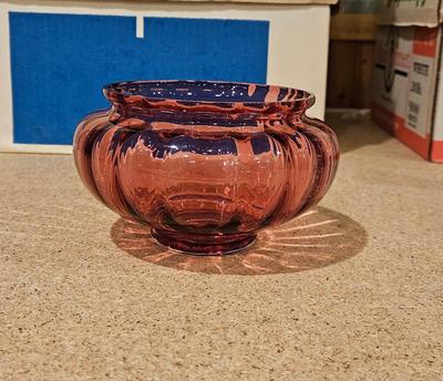 Glass 1980s 1990 pilgram glass cranberry glass 2)